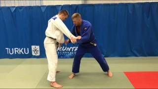 Дзюдо Бросок через спину Judo Morote seoi nage [upl. by Nishi90]