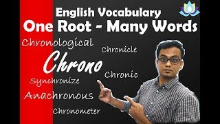 One Root Many Words  Chrono  English Vocabulary Tips [upl. by Noirred]