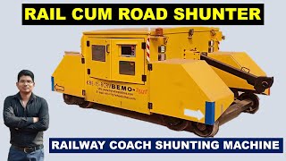 RAIL CUM ROAD SHUNTER I RAILWAY COACH SHUNTING MACHINE I COACH PULLING MACHINE [upl. by Ridglea]