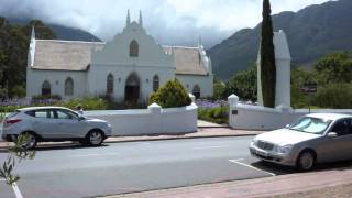 Franschhoek Cape Province the quotgourmet and wine capital of South Africaquot [upl. by Elum]