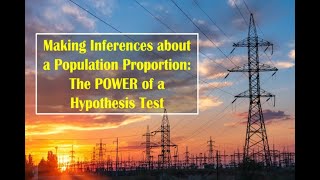 Making Inferences about a Population Proportion The POWER of a Hypothesis Test [upl. by Natanhoj]