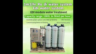 EDI module water treatment edi water treatment electro deionizer [upl. by Linnie]