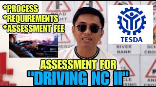 ASSESSMENT DRIVING NCII  REQUIREMENTSQUALIFICATION AND ASSESSMENT FEE [upl. by Ithsav]