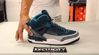 Air Jordan Spizike quotSpace Bluequot Unboxing Video at Exclucity [upl. by Con]