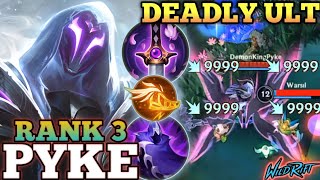 PYKE JUNGLE PICK STILL VIABLE SUPRISE ULT EXECUTION  TOP 3 GLOBAL PYKE BY DemonKingPyke WILD RIFT [upl. by Nirol]