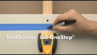 How to Use a Zircon StudSensor i65 OneStep Center Finding Stud Finder to Find Wall Studs [upl. by Ynattib678]