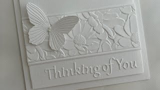 Swift simple and super elegant white on white card [upl. by Zeba]