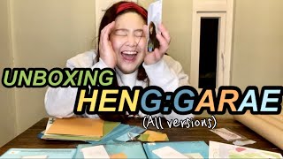 SEVENTEEN UNBOXING HENGGARAE ALL VERSIONS [upl. by Ahsiemaj]