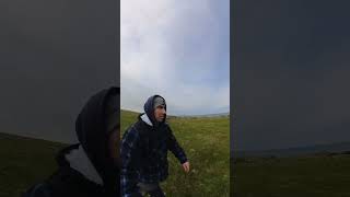 POV Walking to former RAF North Cairn Radar Bunkers southwestscotland shorts insta360 [upl. by Sumer140]