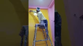 Wall luxury 3D paint texture bedroom please subscribe🙏🙏🙏🙏short Viral shortvideo [upl. by Casaleggio809]