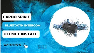 How to fit Cardo Spirit Bluetooth Intercom Headset in Your Motorcycle Helmet Tutorial Cardo [upl. by Jamnis]