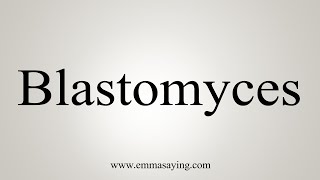 How To Say Blastomyces [upl. by Eveneg477]