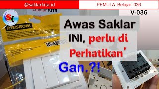 Cara Pasang Saklar Krisbow saklar 4 gang 1 way switch krisbow 16 Amper 250 Volt [upl. by Aric957]