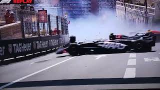 F1 2024 Monaco Lap 1 Red Flag Incident [upl. by Rasia636]