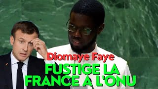 🇸🇳 Bassirou Diomaye Faye Fait Trembler la Tribune de LONU senegal onu diomaye [upl. by Alaekim]