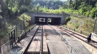 Standseilbahn der CFL zum KirchbergPlateau in Luxemburg [upl. by Aikemal]