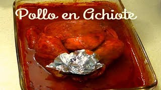 Como PREPARAR POLLO EN ACHIOTE AL HORNO NAVIDEÑO🎄POLLO ADOBADO☃️ [upl. by Tamma281]