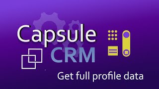 Capsule CRM get full profile data [upl. by Verlee210]