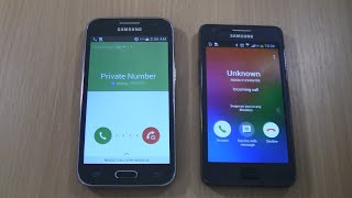 Double Via Fake call at the Same Time LG Q7 on Samsung Galaxy S II Plus amp Core Prime incoming call [upl. by Artemis725]