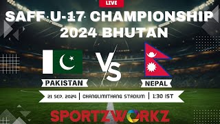 PAKISTAN VS NEPAL  SAFF U17 Men’s Championship 2024 BHUTAN [upl. by Gershon]