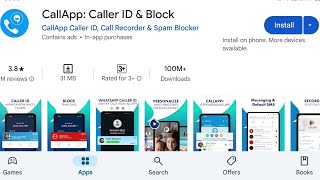 How To Install CallApp Caller Id amp Block Apps  How To Download CallApp Caller Id amp Block Apps [upl. by Gonick]