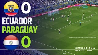 ECUADOR 00 PARAGUAY  Resumen • Eliminatorias Sudamericanas 2024 SimulaciónRecreación [upl. by Laurens]