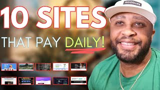 10 Work From Home Websites That Will Pay You DAILY For Beginners [upl. by Alleusnoc]