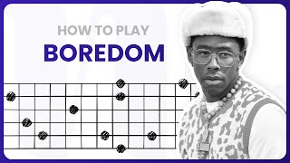 Boredom  Tyler The Creator  POV GUITAR TUTORIAL Part 1 [upl. by Salman]