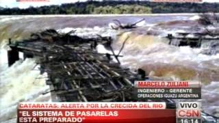 C5N  MISIONES LA SITUACION EN LAS CATARATAS DEL IGUAZU [upl. by Melosa]