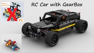 LEGO RC Car with GearBox [upl. by Ayerim]