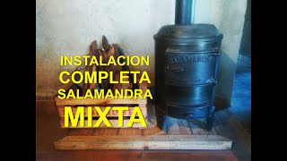 Instalacion completa de salamandra MIXTA [upl. by Gayelord]