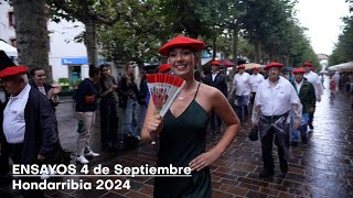 Ensayos 4 de Septiembre Hondarribia 2024  Txingudi Online [upl. by Anerom]