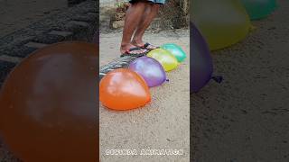 balloon popping challenge 3 shorts funny experiment satisfying asmr [upl. by Maureene]