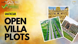 HMDA AND RERA APPROVED OPEN VILLA PLOTS FOR SALE GHATKESAR  NFC NAGAR NH163 [upl. by Sirdna]