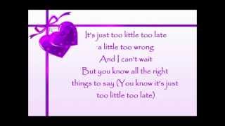 Too Little Too Late Lyrics JoJo [upl. by Einnok]