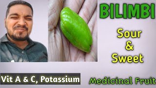 Bilimbi  cucumber tree Averrhoa bilimbi sour and sweet Medicinal plant medicinal plant [upl. by Solotsopa]