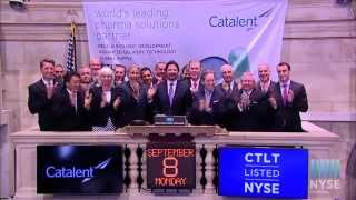 Catalent Inc Celebrates Recent IPO on the NYSE [upl. by Akedijn]