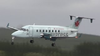 Beechcraft 1900D  Windy Landing [upl. by Angle]