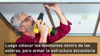 TUTORIAL  Instalación de cielorrasos de PVC [upl. by Fredela724]