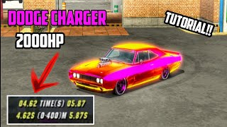 Best Gearbox Dodge Charger  2000hp amp 3000nm  car parking multiplayer v486 new update [upl. by Ynohtnacram]