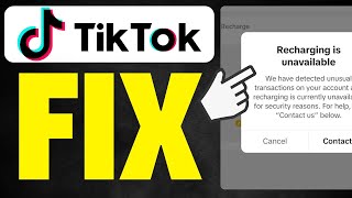 How To Fix TikTok App Recharge Problem 2024 [upl. by Enila223]