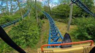 Plopsaland De Panne Anubis The Ride Front Left April 2024 [upl. by Kahle]