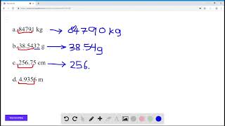 Round each number to four significant figures a c 256 75 b 38 5432 d 4 9356 [upl. by Goldfarb]