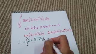 Integral of sin  2 arcsin x [upl. by Etom]