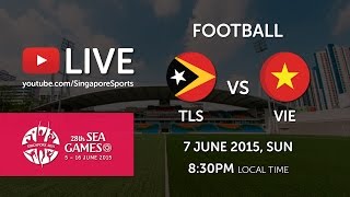 Football Timor Leste vs Vietnam Day 2 Bishan stadium   28th SEA Games Singapore 2015 [upl. by Corwun301]