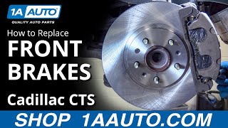 How to Replace Front Brakes 0307 Cadillac CTS [upl. by Harbot186]