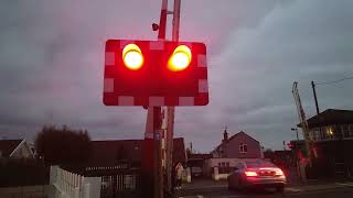 Puxton amp Worle Level Crossing in Somerset 30102024 [upl. by Enialedam]