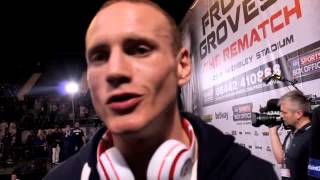 GEORGE GROVES REACTS TO THE WEIGH IN  WEMBLEY  FROCH v GROVES 2 Exclusive [upl. by Lipsey7]