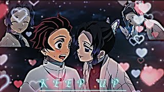 TANJIRO × SHINOBU  CLOSE EDIT 👀KIMETSU NO YAIBA 4K [upl. by Savdeep]