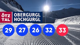 Ski Obergurgl • Blue 29 27 26 32 33 • 7km long 4K [upl. by Kola]